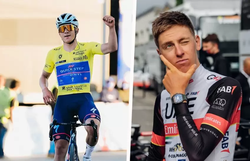 Tadej Pogacar commented on Remco Evenepoel