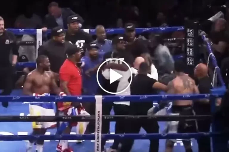 VIDEO: Floyd Mayweather vs. Gotti III: An Exhibition Bout Turns into All-In Brawl