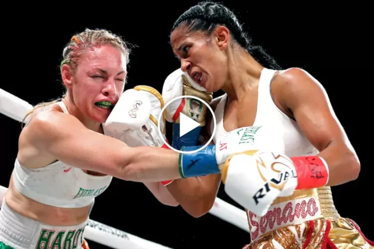 Amanda Serrano successfully defends her featherweight belt against Heather Hardy