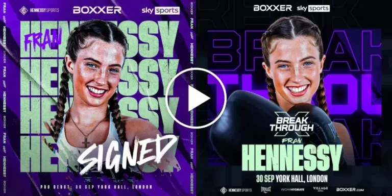 Francesca Hennessy will finally make her professional boxing debut