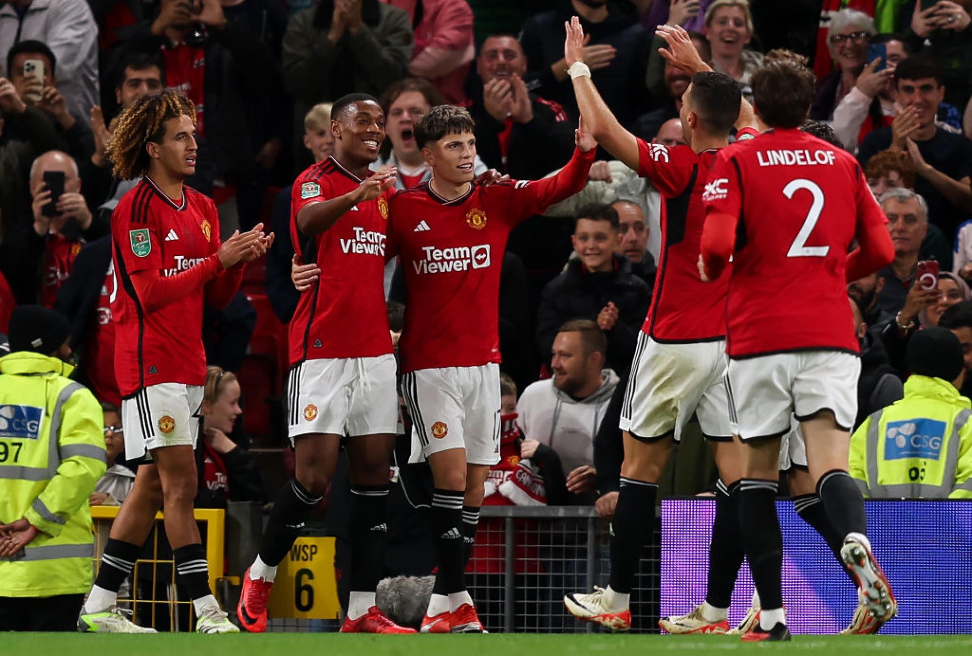 Un'ottima partita quella del Manchester United ieri nella Coppa Carabao