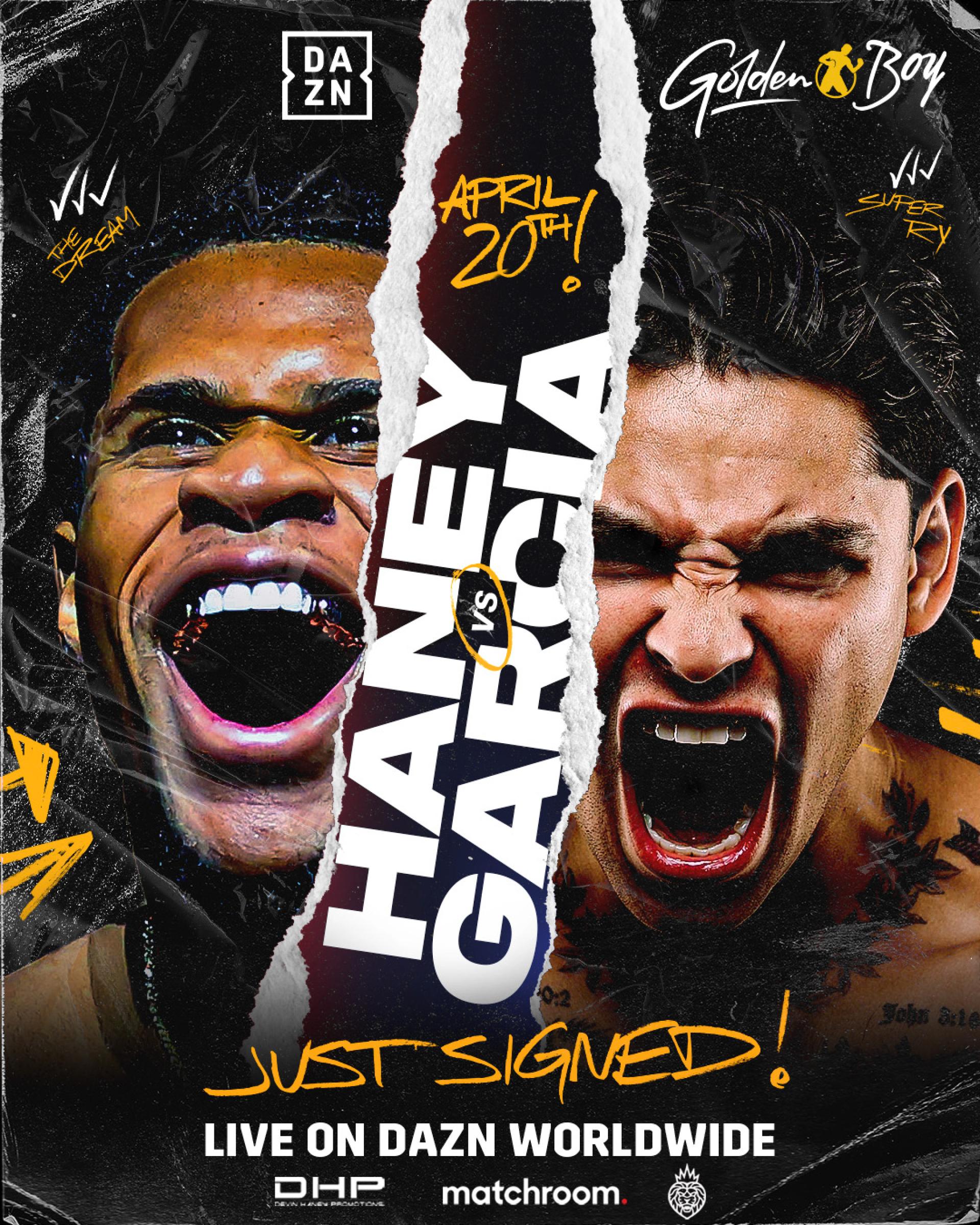 Ryan Garcia vs Devin Haney è stato ufficialmente prenotato per il 20 aprile