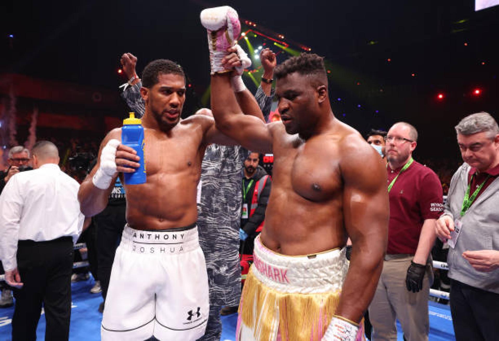 Anthony Joshua offre parole di incoraggiamento a Francis Ngannou