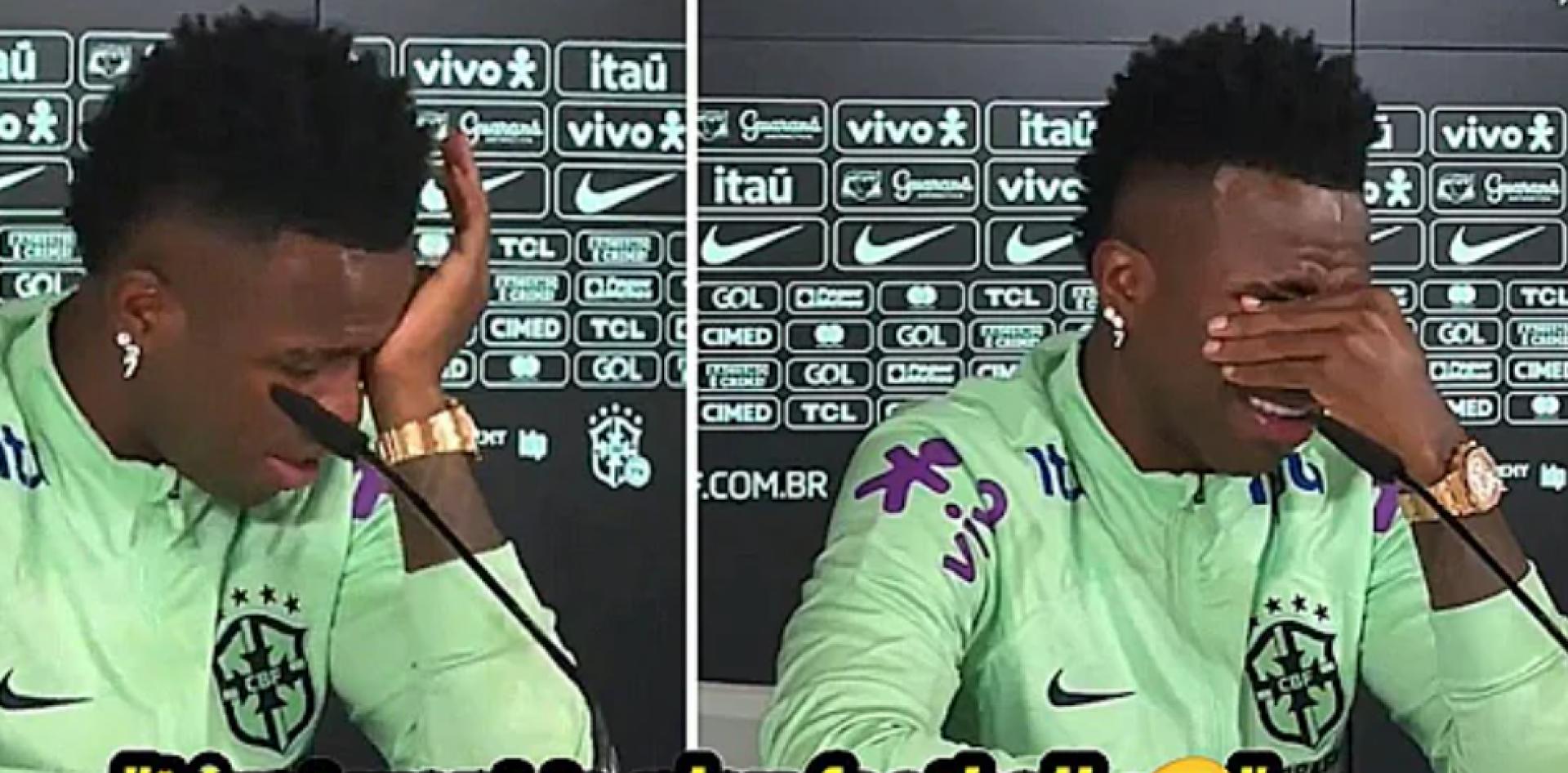 Vinicius Junior scoppia in lacrime per gli abusi razzisti subiti in Spagna