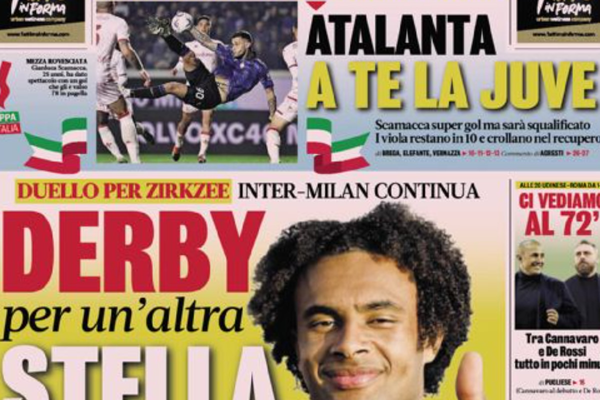 Le carte di oggi - L'Atalanta prende la Juve, Inter-Milan duello Zirkzee
